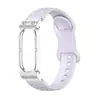 Compatible con marco de reloj de metal tipo armadura de aire Google Fitbit, correa de silicona con cierre de mariposa en forma de diamante para Fitbit Air