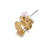 Anillo Estilo Medieval Lujo Ligero Acero de Titanio Piedra Natural Acero Inoxidable Geométrico Circonita Perla Flor Concha Anillo Dropshipping