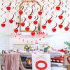 Colgante espiral de amor de Amazon, suministros para fiestas de San Valentín transfronterizos, colgante espiral de PVC, decoración, guirnalda de cinta