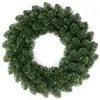 Guirlanda de Natal Pointed & Flat Top Despida, Guirlanda de PVC Verde Criptografada para Decoração de Natal de Porta Janela