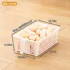 Cesta de Almacenamiento Hueca al por Mayor con Asa para Refrigerador Doméstico, Cesta de Almacenamiento para Gabinete de Cocina, Organización de Artículos Varios y Snacks