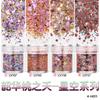 On-line celebridade nail art céu estrelado constelação lantejoulas glitter glitter glitter pó esmalte cola epóxi areia movediça artesanal material de enchimento em pó