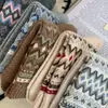 Meias Zhuji, Meias Femininas de Cano Médio Estilo Vintage Fair Isle, Meias Largas Grossas Quentes para Outono e Inverno, Meias Longas, Versáteis