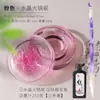 Tinta Piedra para Olla Caliente de Cristal con Tapa de Vidrio, Piedra de Tinta Humectante y Anti-Evaporación de Doble Anillo para Caligrafía, Depósito de Tinta Especial de Secado Lento con Alta Apariencia