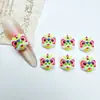 Novos Acessórios de Resina Desenho Animado para Unhas DIY, Itens Populares Online, Adesivos Coloridos de Cabeça de Leão para Unhas de Ano Novo