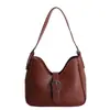 Bolsa Pequena Retro de Couro Engraxado Casual da Moda para Mulheres 2026 Nova Coleção de Primavera Bolsa Transversal de Alto Valor Bolsa de Ombro/Sob o Braço