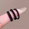 Simple Liga Negra para el Pulgar para Niñas, Cuerda para el Cabello en Lata, Nueva Liga Versátil 2026, Accesorio para el Cabello de Banda de Goma de Alta Elasticidad