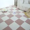 Alfombra de empalme autoadhesiva para sala de estar, alfombra para habitación de niña, alfombrilla de suelo para dormitorio del hogar, alfombra de noche, alfombra de felpa de cobertura completa para área grande