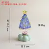 [Giratório e Luminoso] Árvore de Natal Giratória e Luminosa Enfeites Populares Carro Escritório Mesa Decorações Criativas Artesanato