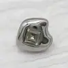 Botones Cuadrados Metálicos Especiales de 10 mm con Forma de Diamante para Camisa, Botones para Camisa con Forma de Flor, Tops para Mujer, Cárdigans Pequeños, Camisetas, Botones de Pedrería