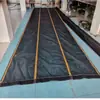Cortina de enrolar automática para lona de caminhões de terra, lona de braço oscilante automática, tecido impermeável espessado, tecido para pneus, tecido de malha preta para proteção solar