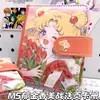 Nuevo Cuaderno Planificador Tulip Beauty M5, Cuaderno de Chica Hermosa, Alto Valor, Dulce, Hebilla Magnética de Cuero Cuaderno de Hojas Sueltas
