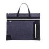 A4 Bolsa de archivo portátil maletín de lona bolsa de información de negocios para hombres y mujeres bolsa de archivo de conferencia multicapa logotipo imprimible