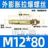 Tornillo de expansión galvanizado de acero al carbono, tornillo de explosión de hierro, color zinc, perno de expansión externo, expansión de acero inoxidable, venta al por mayor M6/M8