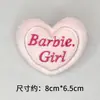 Fofa boneca de desenho animado rosa tamanho amor brinquedo de pelúcia boneca boneca bolsa broche acessórios de vestuário