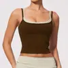 Nuevo chaleco de yoga ajustado, ropa de fitness de secado rápido, chaleco deportivo para correr de bloques de color de dos piezas falsas 2570