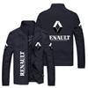 2023 nuevo comercio exterior europeo y americano talla grande moderno cuello alto cremallera logotipo de coche chaqueta abrigo personalización de logotipo ropa de hombre talla grande