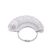 Medidor de Anillos Código US 0-13 Código Inglés A- Z Medidor de Anillos Anillo de Plástico Herramienta para Medir Tallas de Anillo