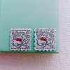 Correa de Reloj Accesorios para el Cabello 1.4cm Mini Dibujo Animado Etiqueta Tejida Pequeña Etiqueta de Tela Cuerda para el Cabello Hecha a Mano DIY Banda de Goma Pegatina de Transferencia Térmica