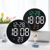 Reloj Led Creativo de Doble Propósito de 9 Pulgadas con Múltiples Funciones, Reloj de Pared para Sala de Estar, Reloj Despertador con Control Remoto, Reloj de Mesita de Noche 8010