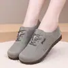 Zapatos de Mujer Versátiles Estilo Nuevo Suela Suave Mocasines Casuales de Moda Tendencia Malla Superior Zapatos de Madre Transpirables Cómodos Fondo Plano Zapatos de Mujer