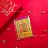 Pegatinas personalizadas de oro macizo para teléfono que traen fortuna con respaldo adhesivo, populares en joyerías, atrayendo clientes, regalos de oro al por mayor