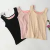 Nuevo chaleco térmico de otoño e invierno para mujer, acolchado de terciopelo, autocalentable, camiseta interior térmica sin costuras de una sola pieza