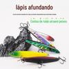Isca Lápis Afundante, Isca Fly Ghost para Arremesso de Longa Distância, Chocalho, Camada de Nado Completa, Robalo, Peixe Mandarim, Cação Mandarim, Peixe Predador, Isca de Imitação, Isca Falsa