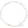 Pulsera de acrílico con cuentas de mariposa colorida para mujer, verano, diseño de nicho ins, pulsera simple que combina con todo, pulsera ajustable