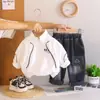 Ropa Infantil Conjunto de Primavera para Niños 2026 Nuevo Elegante Bebé Media Cremallera Manga Larga Conjunto de Dos Piezas Ropa Guapa para Niños