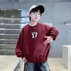 Moletom Masculino 2026 Novo Tendência Manga Longa Gola Redonda Estampa Bordada, Outono Casual Estiloso Moda