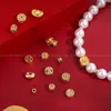 Accesorios Colgantes Arena Dorada Pulsera DIY Hecha a Mano Collar Cuentas Espaciadoras Material Cuerda para Pulsera Pulsera con Cuentas Oro Mate Colgante de la Fortuna