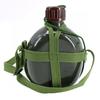 Garrafa de Água com Alça Camuflada Autêntica Atacado Portátil para Viagem Copo de Água Alpinismo ao Ar Livre Verde Militar Alumínio Garrafa de Água Garrafa de Treinamento Militar para Estudantes