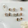 Brilhantes K9 Sem Base Cor Champagne Maillard Pedras Strass para Unhas Retangular Oval Bola Acabada Decoração de Unhas Diamantes
