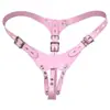 Pantalones Auxiliares para Usar Candado de Castidad Orissi Candado de Castidad Cb Lock Anillo Elástico Fijo Anticaída Cinturón de Cuero
