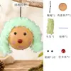 Kit de material para manualidades de muñeca con pelo rizado de calabaza con forma de huevo, accesorios de muñeca lindos con temática de bosque, venta directa del fabricante