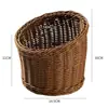 Cesta pequeña de fruta estilo mimbre, cesta de almacenamiento tejida, cesta de aperitivos para restaurante, cesta para papas fritas, cesta de almacenamiento de escritorio, venta al por mayor