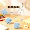 Goma de Reloj de Arena Macaron Tuqiang - Goma de Borrar Creativa que recoge las virutas, alto valor estético, papelería limpia y de bajo residuo para estudiantes de primaria