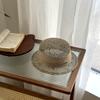 Sombrero francés de paja salada tejida con calados para mujer, moda de verano, ala corta, estilo japonés, pastoral, sombrero de paja de copa plana, sombrero de viaje para la playa