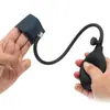 Anel Peniano Inflável Masculino Anel de Retardo Expansor Trava Peniana Plug Anal Inflável Olho de Cavalo Brinquedo Sexual Adulto
