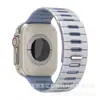 Correa de Silicona Magnética Bicolor Rayada Compatible con Apple Watch Series 10 11 S12 iWatch Ultra Correa de Muñeca