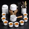 Horno Ru Juego de Té Automático Perezoso para el Hogar Tetera Antiescaldado Taza de Té Mesa de Té Bandeja de Té Juego Completo Souvenir Al por Mayor