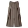 Comércio Exterior 2026 Primavera Novo Estilo Europeu e Americano Moda Feminina Casual Solto Plissado Calça Longa 8219100