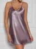 Camisola feminina: Pijamas Luxuosos e Elegantes, Seda Simulada, Estilo Europeu e Americano de Verão, Renda, Seda Gelada, Fino, Roupa de Casa Sexy