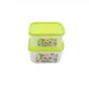 Dos cajas de almacenamiento de dibujos animados para snacks de bebé, caja sellada, lonchera pequeña para picnic al aire libre, caja pequeña, primera generación de pelo