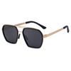 Nuevas Gafas Polarizadas para Pesca, Gafas de Sol Cuadradas de Moda, Gafas de Sol para Hombre con Montura Doble Puente de Acero Inoxidable Retro para Conducir
