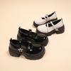Zapatos Mary Jane Dulces para Mujer Primavera 2026 Nuevo Tacón Grueso de Suela Gruesa Versátil Estilo Japonés Zapatos de Cuero Negros Petite