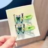 Pinzas de Pelo de Mariposa Coloridas Estilo Bosque Transfronterizas para Mujer, Pinzas de Pato Laterales, Pinzas para Flequillo de Niños, Pasadores de Cabello Dopamina de Verano
