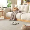 Pantuflas de Algodón a Rayas Cuadradas de Lujo Ligero Estilo Coreano para Mujer, Adecuadas para Todas las Estaciones, Pantuflas de Piso Universales
