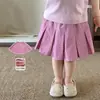 Ropa para Niños Zhe Li Falda para Niñas Verano Estilo Delgado 2026 Falda Plisada Casual para Niños Clase a Falda Corta para Bebé Niña